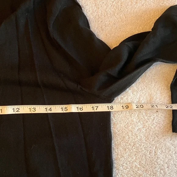 J. Crew Classic Black Cardigan lightweight Merino wool - Picture 5 of 6